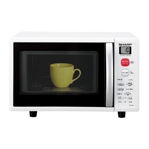 11/16引き渡し　説明書あり　電子レンジ　しろ　シャープ SHARP RE-S50A-W [オーブンレンジ 15L ］トースター付