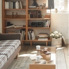 momo natural モモナチュラル　本棚 momo shelf Lの画像