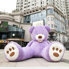 美品　テディベア　特大　250センチ　パープルの画像