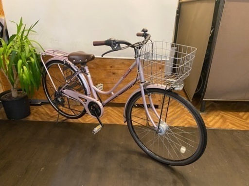 【LEDオートライト】26インチ　自転車　6段