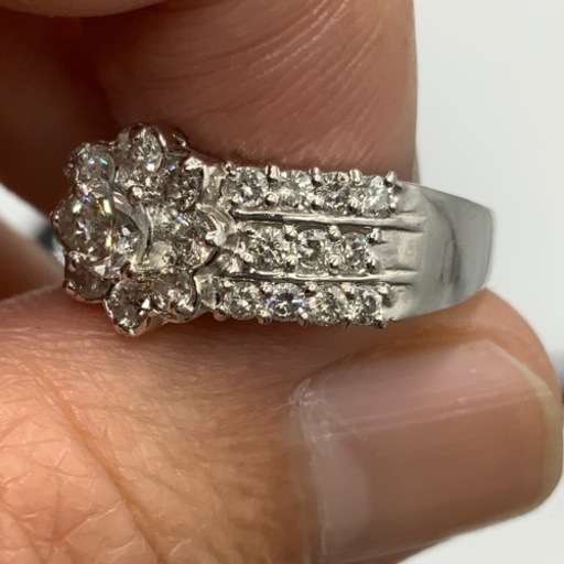 Pt900 プラチナ900 ダイヤモンドリング　1ct 6.3g