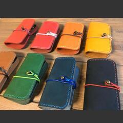 Colorful レザーキーホルダーの画像