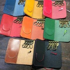Colorful レザーキーホルダーの画像