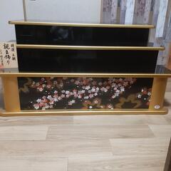 お取り引き中🌼好光人形☆綺麗です！豪華　漆塗仕上げ　桜　雛壇　三...