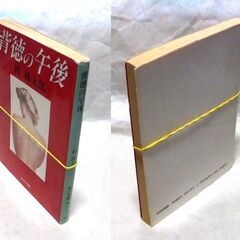 【文庫人気古本】梓林太郎「背徳の午後(初版)」・・・他人の仕業による食中毒事件が起き、子供が入院。後日、自身も車にはねられ入院・・・の画像