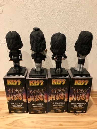 【箱傷】KISS バブルヘッド4体セット　ワッキーワーブラー　バブルヘッド