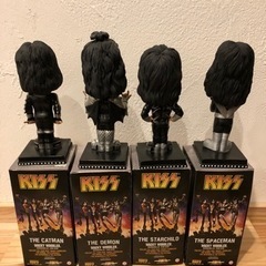 【箱傷】KISS バブルヘッド4体セット　ワッキーワーブラー　バブルヘッドの画像
