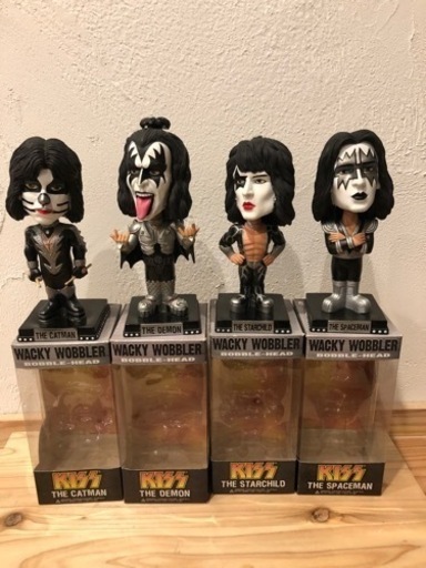 【箱傷】KISS バブルヘッド4体セット　ワッキーワーブラー　バブルヘッド