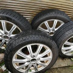 スタッドレスタイヤ　アルミ　165/55r14 中古　4本