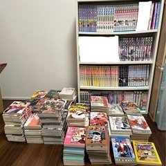 本棚つき！漫画まとめ売りの画像