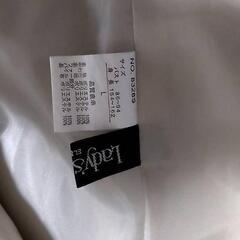 秋冬用コート　ホワイト　Lの画像