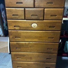 【T-GARAGE】大川家具　洋服タンス お部屋の整理に
