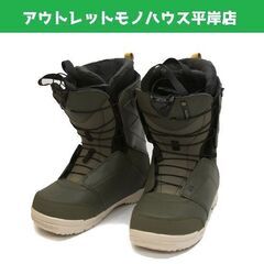 使用感少なめ 26.0cm スノーボード ブーツ サロモン FACTION WIDE モスグリーン ZONELOCK　SALOMON スノボ ☆ PayPay(ペイペイ)決済可能 ☆ 札幌市 豊平区 平岸 平岸店