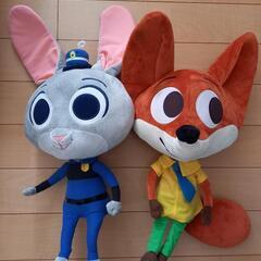 ディズニー　ズートピア　ジュディ　ニック　ぬいぐるみ　未使用
