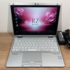 極美品・Sim搭載・使用時間少＞09100 超軽量 Panasonic CF-RZ6８GB/SSD256 /i5 タッチパネル　office Win11