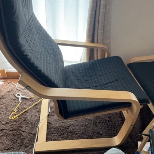 IKEA ハイバックチェア　オットマン