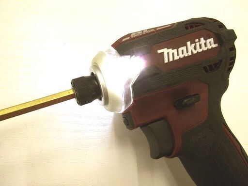 makita 18V 充電式インパクトドライバ TD171DGX AR 充電器 バッテリー×2(BL1860B) 6.0Ah オーセンティックレッド マキタ 中古 札幌市厚別