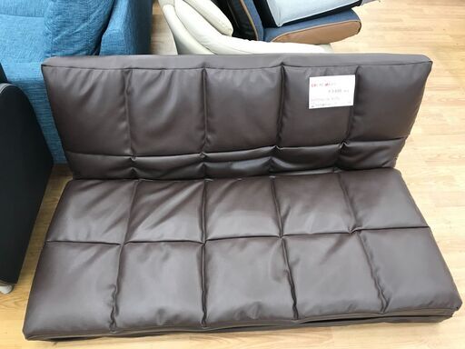 ★ジモティ割あり★  ソファー 茶 H59×W130×D70 クリーニング済み KJ3382