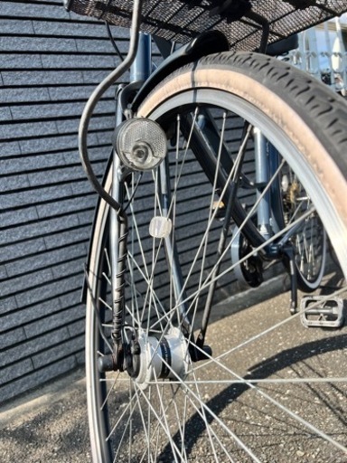 中古自転車　北九州　①ギア付オートライト【カーゴアクティブ】27インチ/チャイルドシート取付可能　定価37000円
