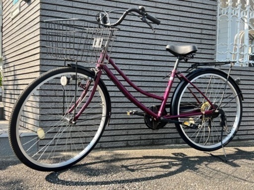中古自転車　北九州　②ギア付きシンプルママチャリ　26インチ