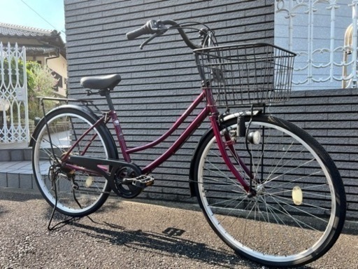 中古自転車　北九州　②ギア付きシンプルママチャリ　26インチ