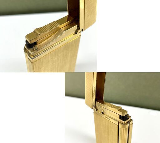 S.T.Dupont ライター ライン2 ゴールドカラー ヘアライン 16851 デュポン 着火確認済み 札幌市手稲区