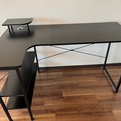 【幅130cm】パソコンデスク ODKラック付きL字デスク