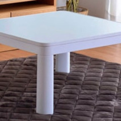 コタツ ホワイト　天板はリバーシブルの画像