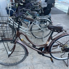 26インチ　自転車　ほだかフロートミックス茶の画像