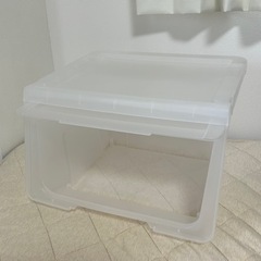 ニトリ　フラップ式扉収納カバコ(M)　クリアの画像