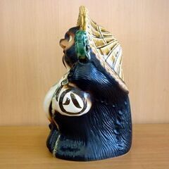 ☆たぬき 置物 縁起物 幅22cm 奥行18cm 高さ30cm 狸 八相縁起 タヌキ 商売繁盛 家内安全 札幌 北20条店の画像