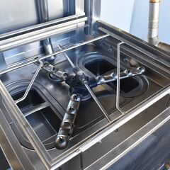 ≪yt944ジ≫ ホシザキ 業務用食器洗浄機 JWE-680B(50HZ) ブースター WB-17H-2T 都市ガス用 2019年製造 動作未確認/現状品 51014-06の画像