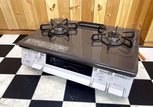 美品　パロマ　ガスコンロ　IC-S807BHA-2R 2022年製　LPガス専用　右側強火　キッチン　あんしんモード