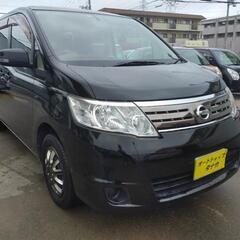 人気のセレナ黒がお値打ち価格！2年車検付でリアモニター、バックカ...