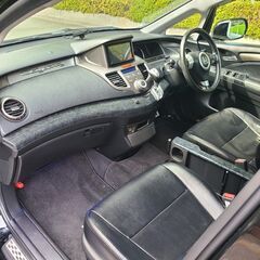 オデッセイ　アブソルート　H20　車検7/6　走行102000ｋ　ケンウッドメモリーナビ＆フルセグTV＆リヤモニター　サブウーハー　カラーバックカメラ　純正エアロ＆純正18AW　革調シートカバー　キセノン＆イエローフォグ　クルコン　の画像
