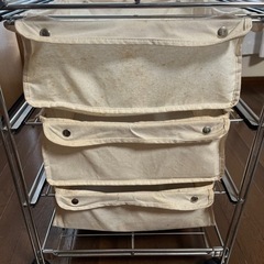 ホロ生地3段収納の画像