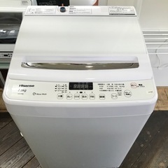 洗濯機　7.5kg  ハイセンス　2018年製