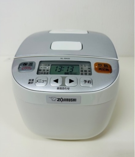 【引取】象印 炊飯器 マイコン式 3合 ホワイト 2015年製