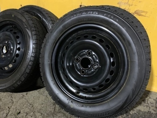 155/65R14スタッドレスVRXホイール組セット　ブリヂストンVRX
