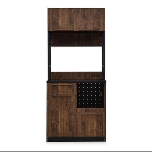 【取引先決定】食器棚  キッチンボード レンジ台  収納 ラック 約幅90cm 国産 日本製