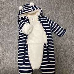 【美品】50〜70 GAP 冬物　クマ耳　カバーオールの画像