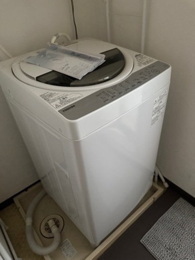 東芝 TOSHIBA AW-7G6(W) [全自動洗濯機 7kg 風乾燥機能付(1.3kg) グランホワイト]2019年製造  お譲り相手が決まりました