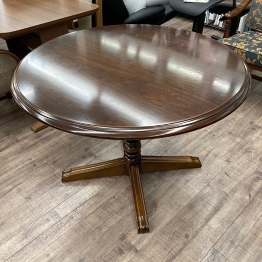 カリモク ダイニングテーブル コロニアル 100cm 円卓 単品 KARIMOKU