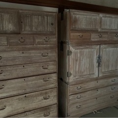 古家具 味のある タンス セット