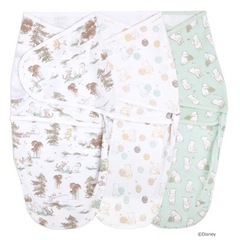 くまのプーさん柄ラップスワドル２枚セットの画像