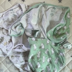 くまのプーさん柄ラップスワドル２枚セット
