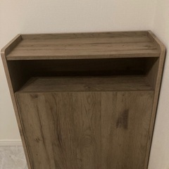 オシャレな木製ゴミ箱の画像