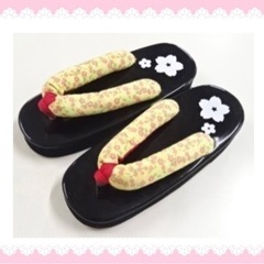 ★未使用品★美品 桜模様 女の子用 草履（21cm）♡お値下げし...