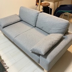 FINE KAGU 2人掛けソファ　150cm（グレー）