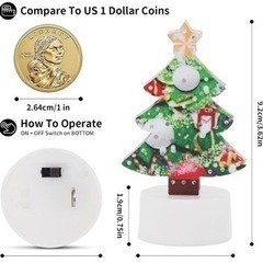 【クリスマスデザイン】LEDキャンドル　ライト　キャンドル　デコレーション　イルミネーション　キャンドルライト　安全　ツリー　サンタの画像